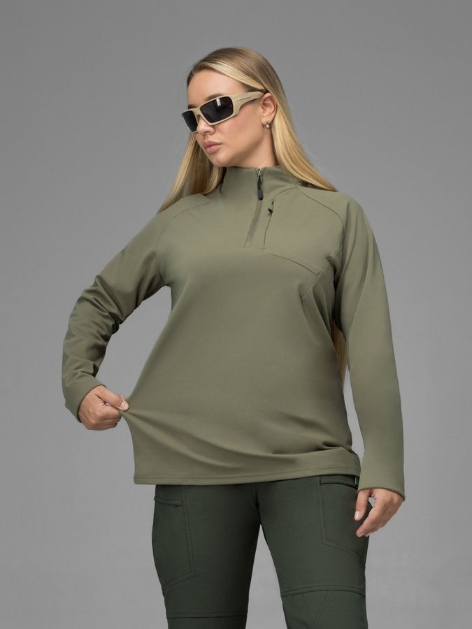 Кофта BEZET женская Active хаки фото