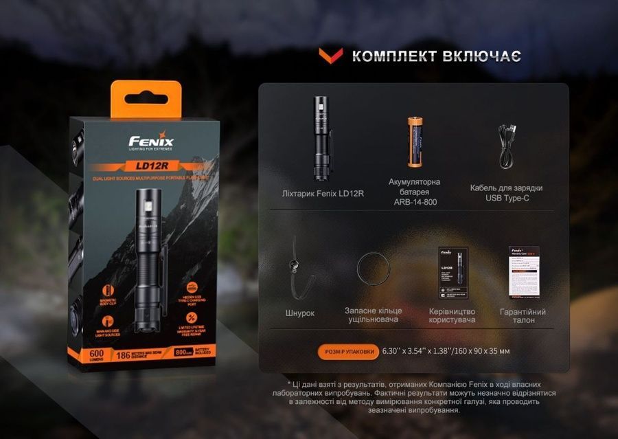 Ліхтар ручний Fenix LD12R фото