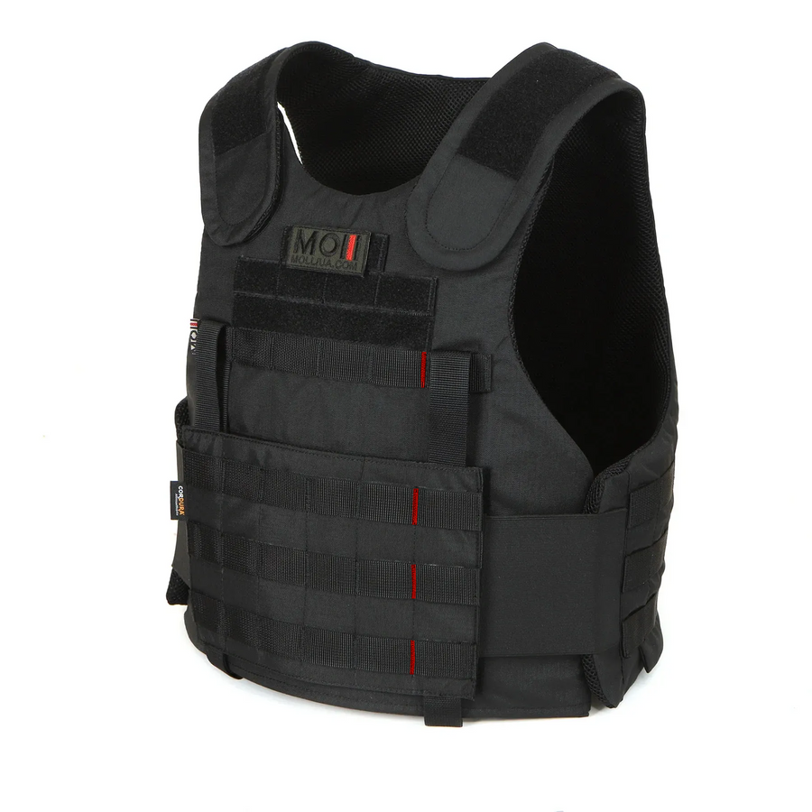 Балістична майка 1 або 2 класу ДСТУ, модульний жилет, чорний MOLLI
