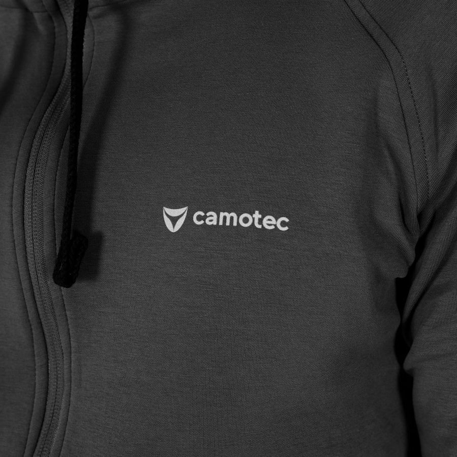 Чоловіча спортивна кофта FitPro Zip Чорна Camotec фото