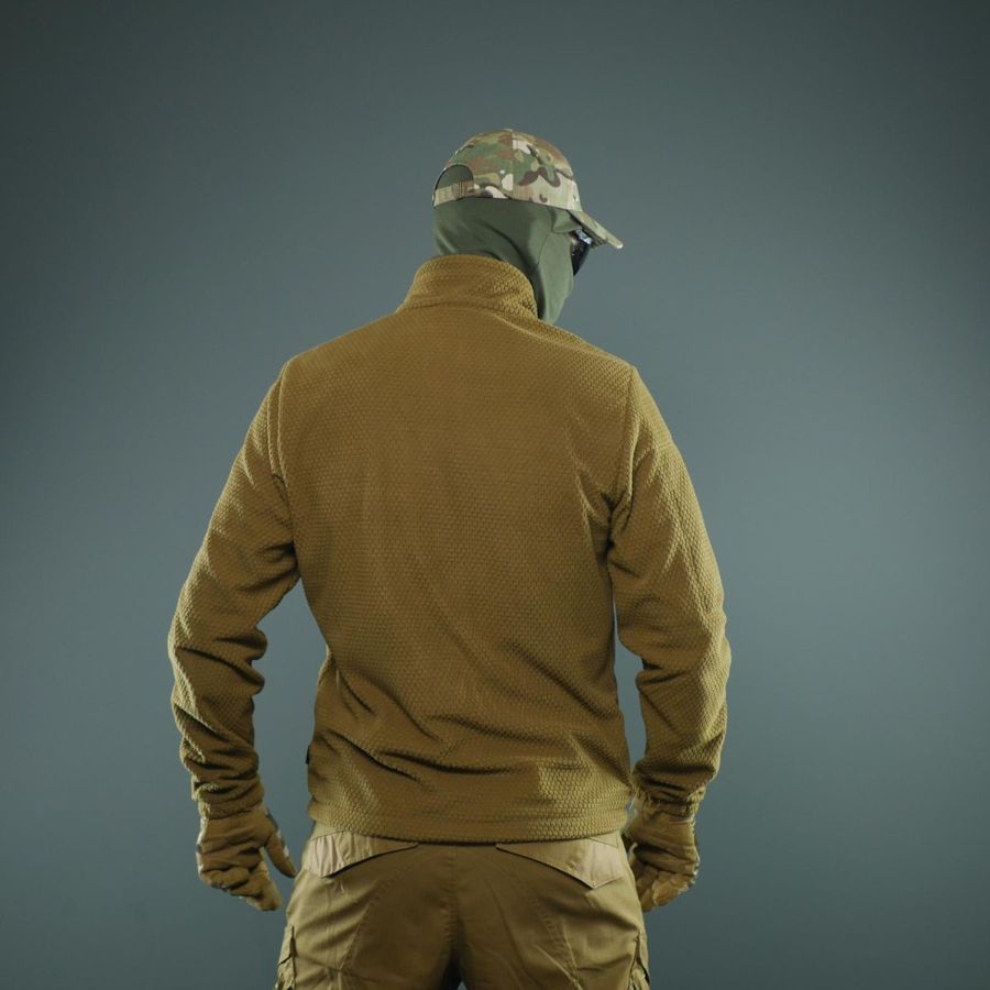 Тактична вітрозахисна флісова кофта Militex mod. 5 Койот фото