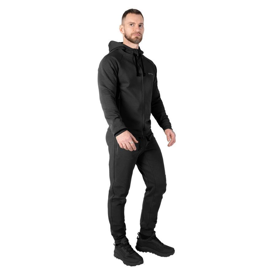 Чоловіча спортивна кофта FitPro Zip Чорна Camotec фото