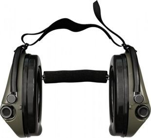 Активні навушники для стрільби Sordin Supreme Pro-X Neckband Olive із заднім тримачем під шолом (76302-X-S) фото