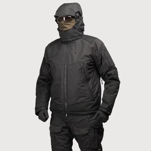 Тактическая зимняя куртка UATAC Black Membrane Climashield Apex 136 фото