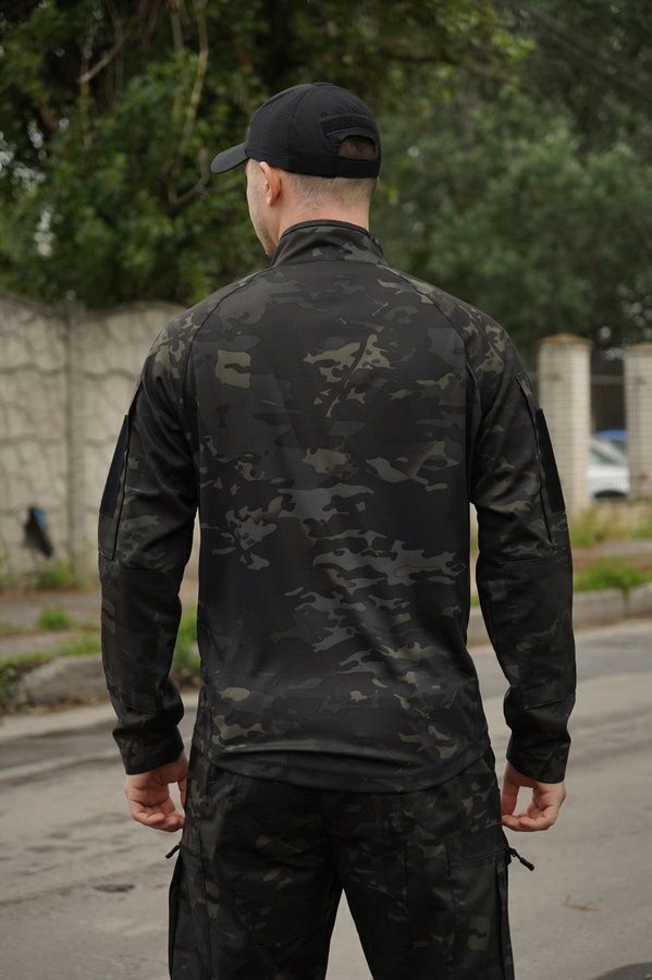 Демисезонный тактический костюм Twill FS брюки и УБАКС Черный мультикам Kiborg фото