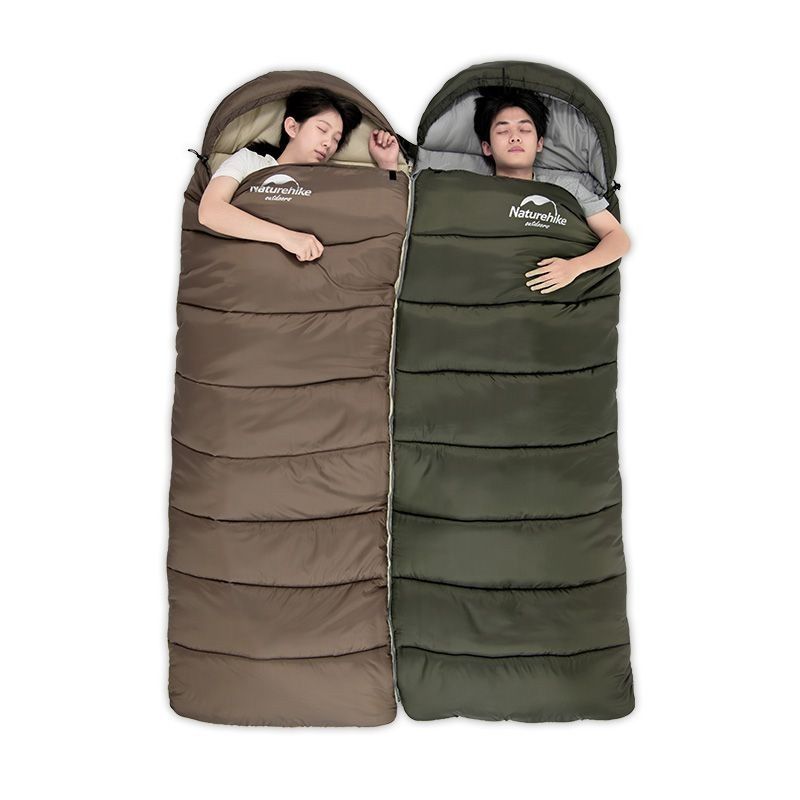 Спальник з капюшоном Naturehike U350S NH20MSD07, (-3&deg;C), лівий, коричневий фото