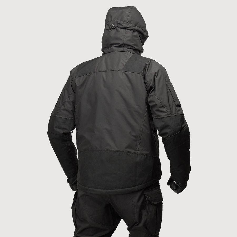 Тактическая зимняя куртка UATAC Black Membrane Climashield Apex 136 фото