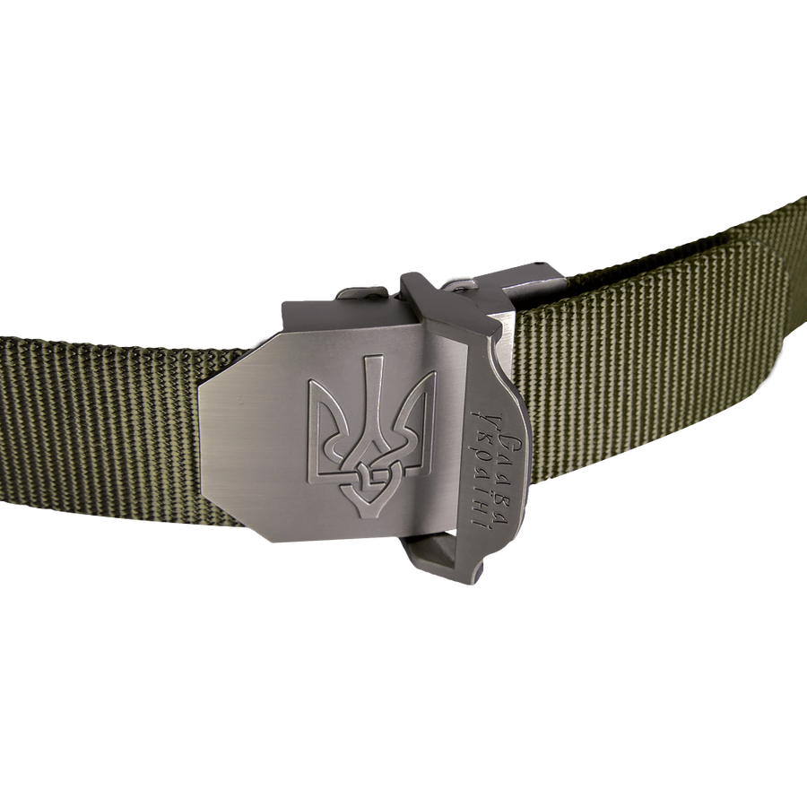 Военный ремень Patriot с гербом Украины Олива Camotec фото