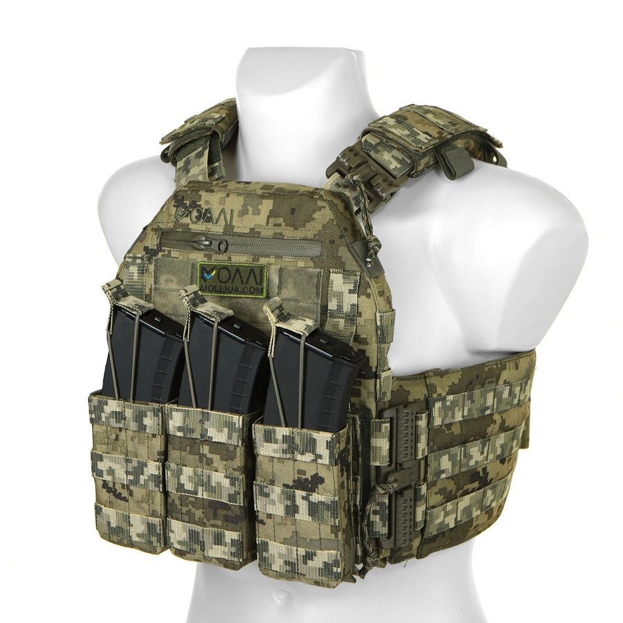 Плитоноска МИЦЬ 2.0 пиксель с функцией быстрого сброса (PLATE CARRIER) МОЛЛИ фото