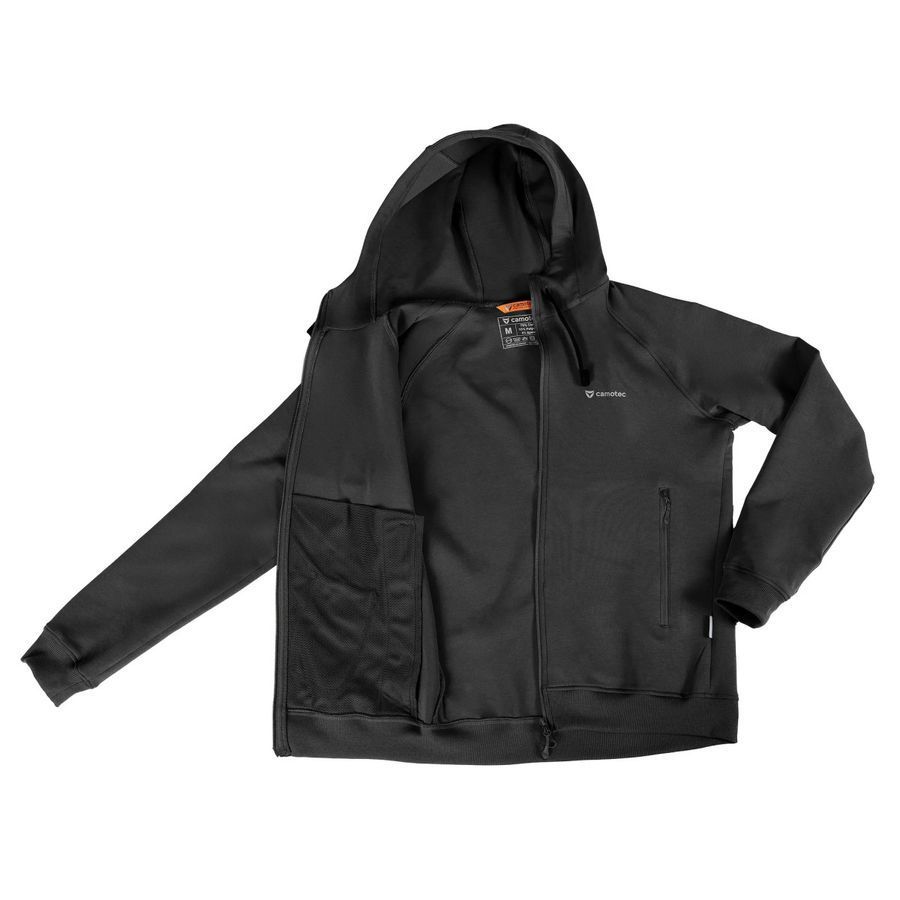 Чоловіча спортивна кофта FitPro Zip Чорна Camotec фото