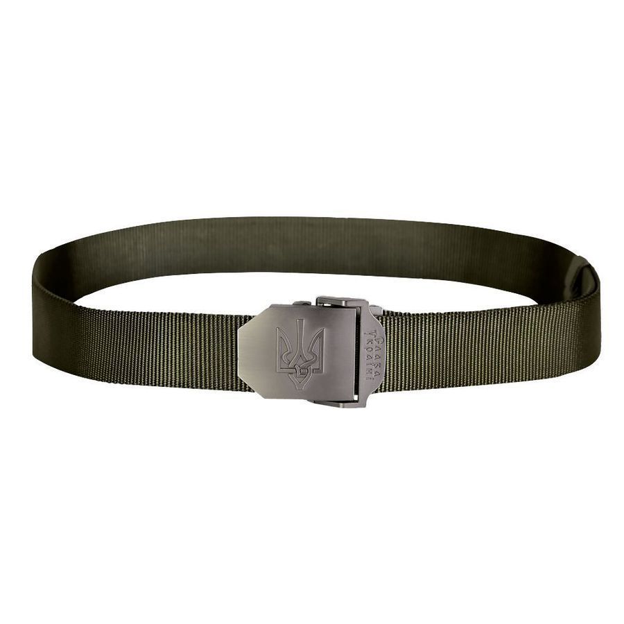Військовий ремінь Patriot з гербом України Олива Camotec фото