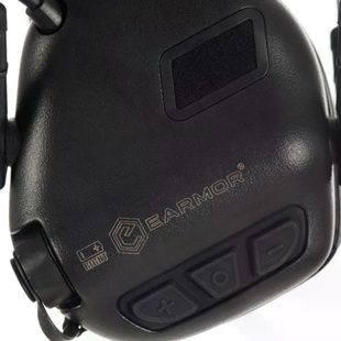 Активні захисні навушники Earmor M32 PLUS (BK) Black з гарнітурою фото