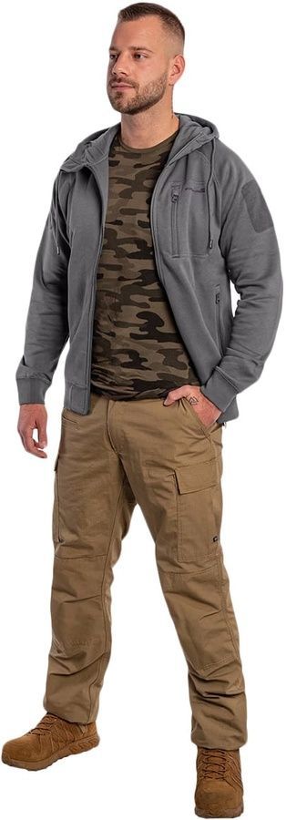 Чоловіча повсякденна флісова кофта Leonidas 2.0 Tactical Sweater Wolf сіра Pentagon фото