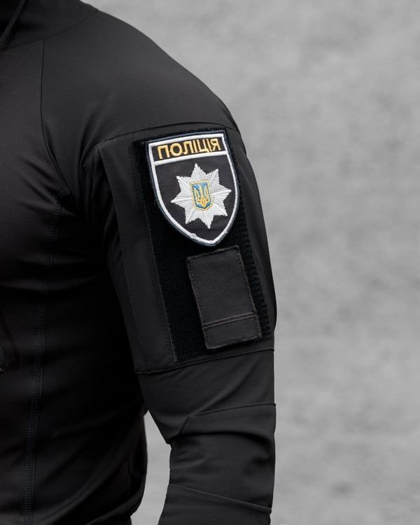 Демісезонний військовий комплект (Сорочка Тактична чоловіча Combat Чорний, ТактичНА БЕЙСБОЛКА Military Чорний, Штани карго AGGRESSIVE Чорний, Рукавиці тактичні Protective Чорний, НАГРУДНА СУМКА Tactic Чорний, Рюкзак Тактичний BEZET фото