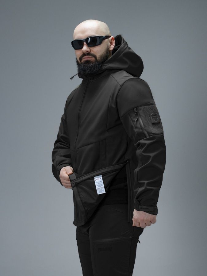 Куртка Softshell BEZET Робокоп GEN.III черный фото
