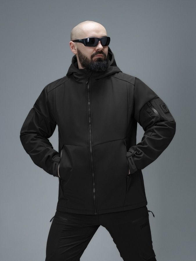 Куртка Softshell BEZET Робокоп GEN.III черный фото