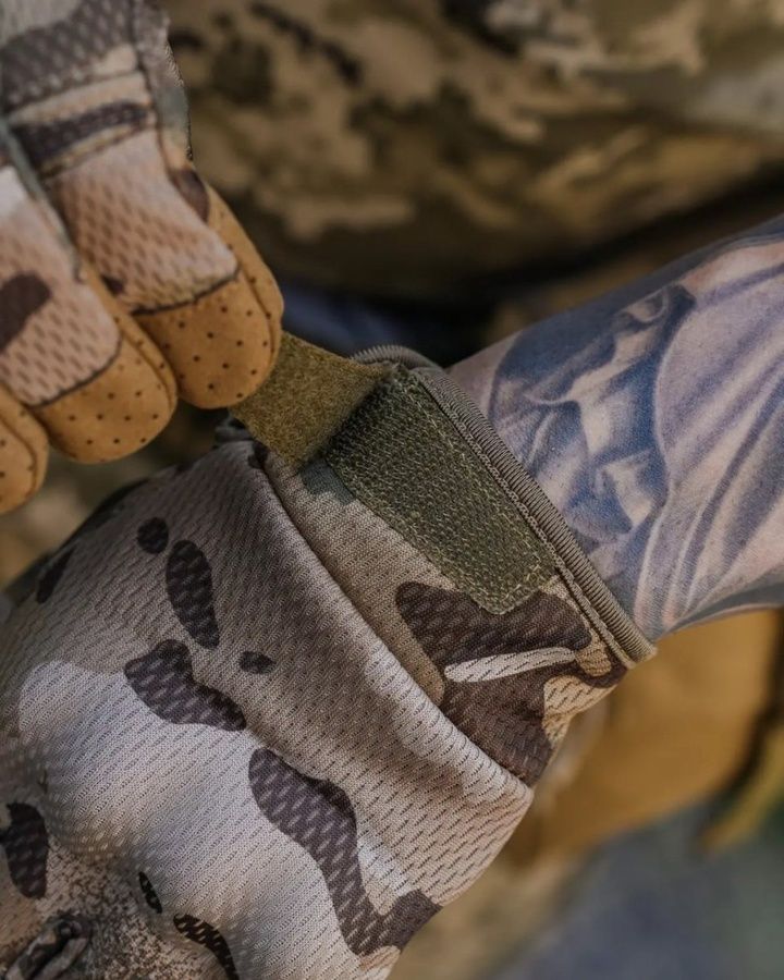 Тактичні рукавички Microfiber Multicam фото