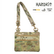 Тактична сумка через плече з патч панеллю для шевронів Cordura Multicam HardKit RoKit M фото 1