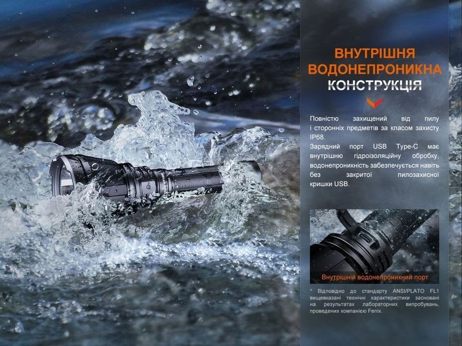 Далекобійний ліхтар Fenix HT18R фото
