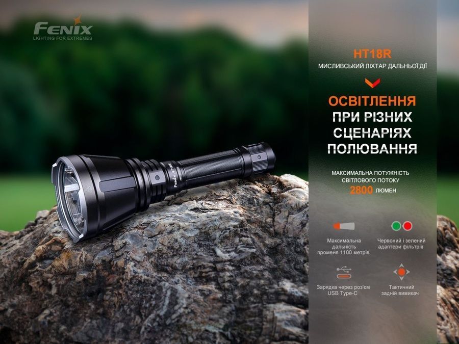 Далекобійний ліхтар Fenix HT18R фото