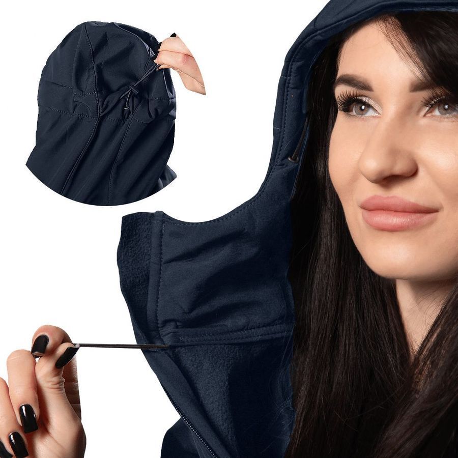 Демісезонний жіночий військовий комплект Softshell Blue Camotec фото