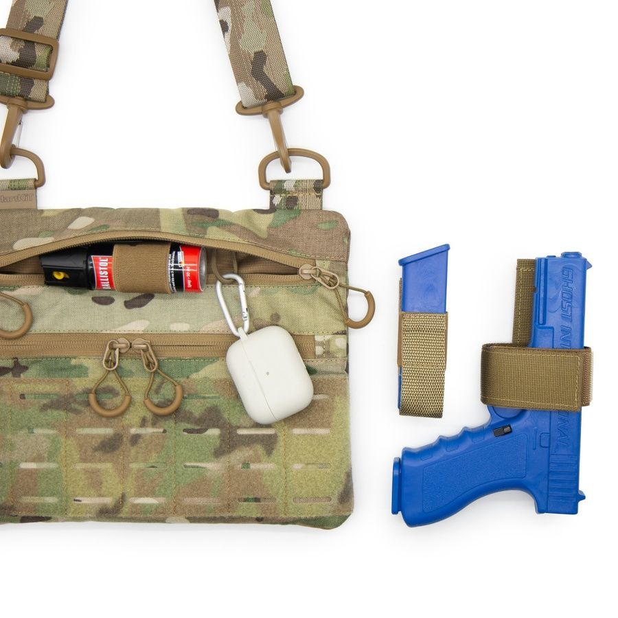 Тактическая сумка с патч панелью для шевронов Cordura Multicam HardKit RoKit M фото