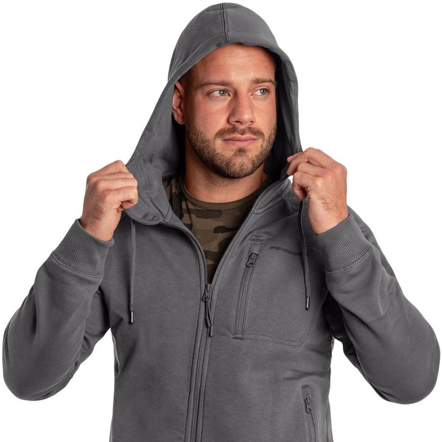 Чоловіча повсякденна флісова кофта Leonidas 2.0 Tactical Sweater Wolf сіра Pentagon фото