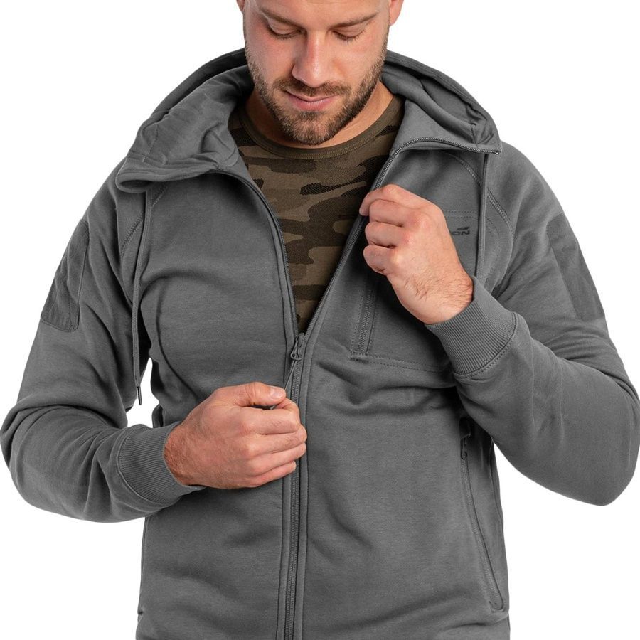 Чоловіча повсякденна флісова кофта Leonidas 2.0 Tactical Sweater Wolf сіра Pentagon фото