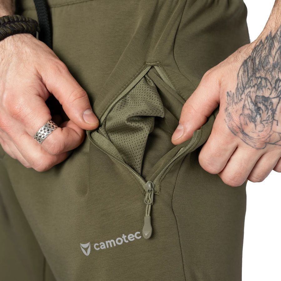 Повсякденні літні спортивні штани FitPro ShapeKnit Олива Camotec фото