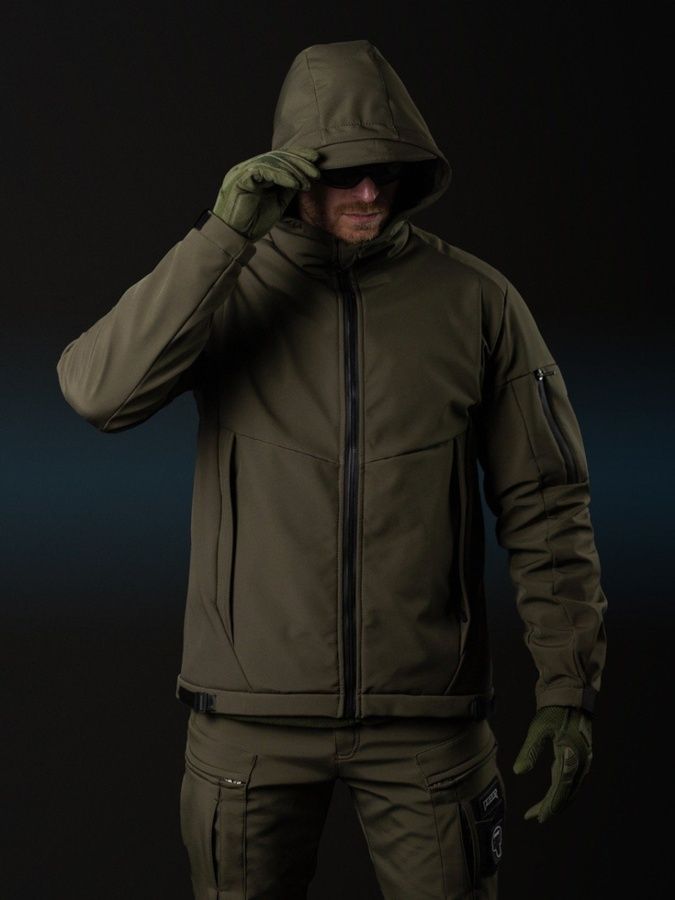 КУРТКА SOFTSHELL BEZET РОБОКОП ХАКІ фото