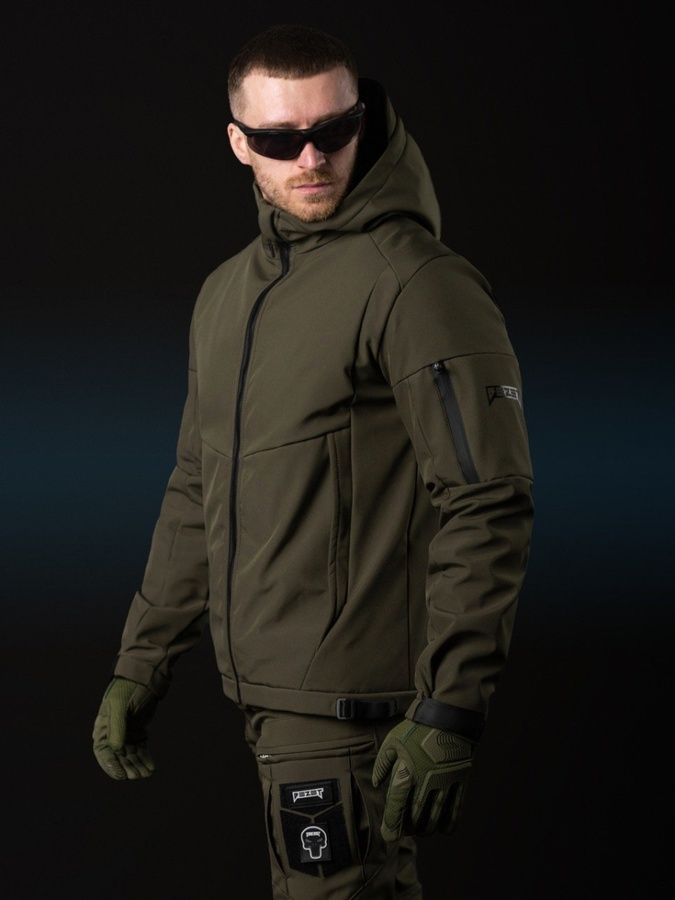 КУРТКА SOFTSHELL BEZET РОБОКОП ХАКІ фото