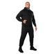 Летний спортивный костюм военный FitPro Zip Черный Camotec фото 1