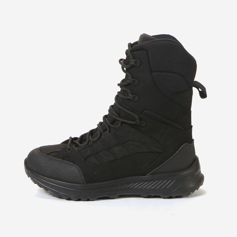 Берцы ботинки тактические черные (Высокие) фото