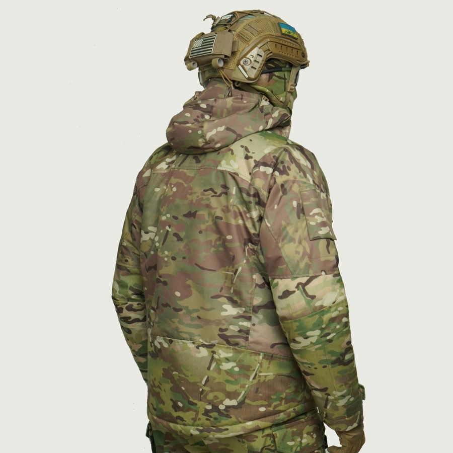 Тактическая зимняя куртка UATAC Multicam Hard Membrane Climashield Apex 136 фото