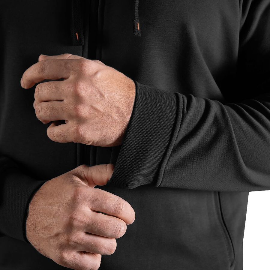 Летний спортивный костюм военный FitPro Zip Черный Camotec фото