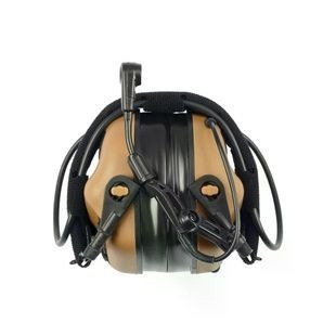 Активные защитные наушники Earmor M32 PLUS (CB) Coyote с гарнитурой фото