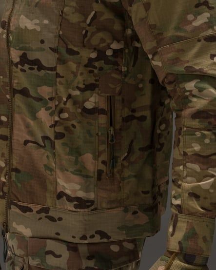 Демисезонный военный комплект (куртка ветровка тактическая shooter мультикам, Брюки карго тактические штурм 2.0 мультикам) BEZET фото