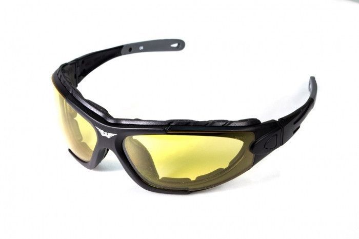 Защитные очки Global Vision Shorty Photochromic (yellow) Anti-Fog, желтые фотохромные фото