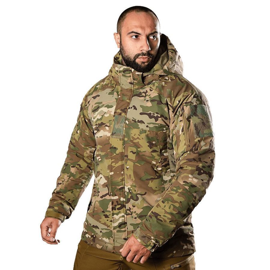 Зимовий чоловічий військовий костюм-військовий комплект Defender lvl Multicam Camotec фото