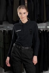 Лонгслів тактичний жіночий Поліція BEZET чорний