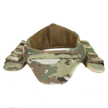 Балістичний захист шиї, горжет Gen 2, 1 або 2 класу Dyneema, Cordura Invista USA 1000D MultiCam, МОЛЛІ фото