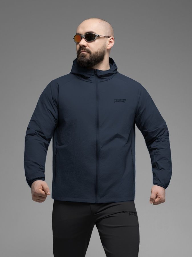 Куртка ветровка BEZET Solguard UV 100 синий фото