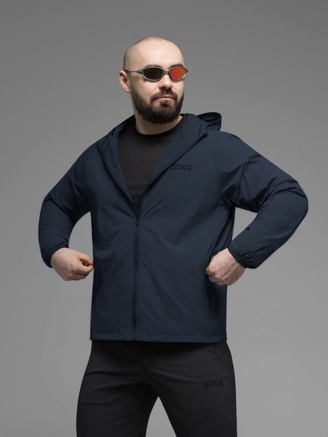 Куртка ветровка BEZET Solguard UV 100 синий фото