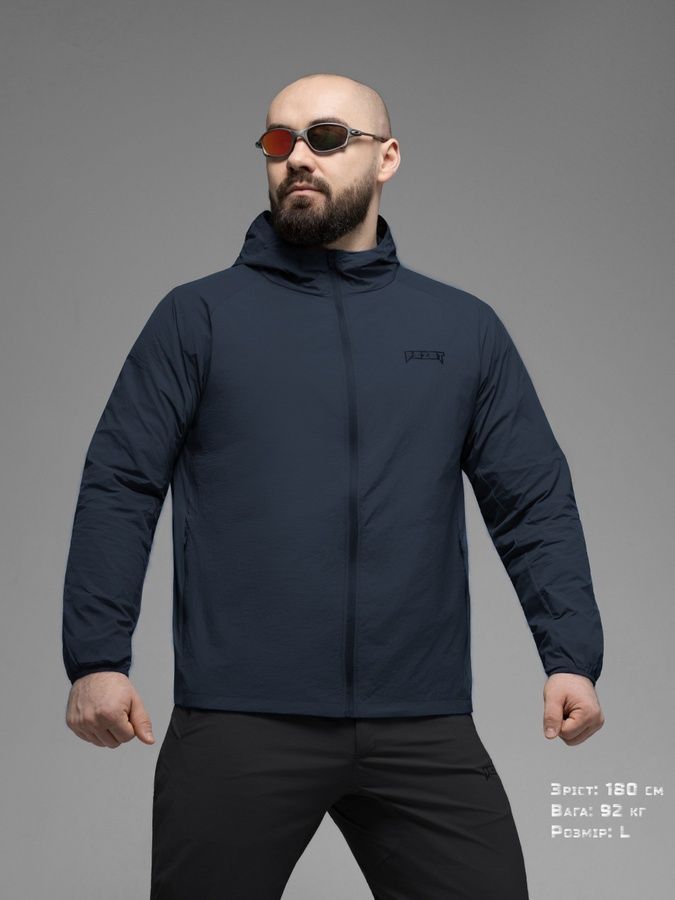 Куртка ветровка BEZET Solguard UV 100 синий фото