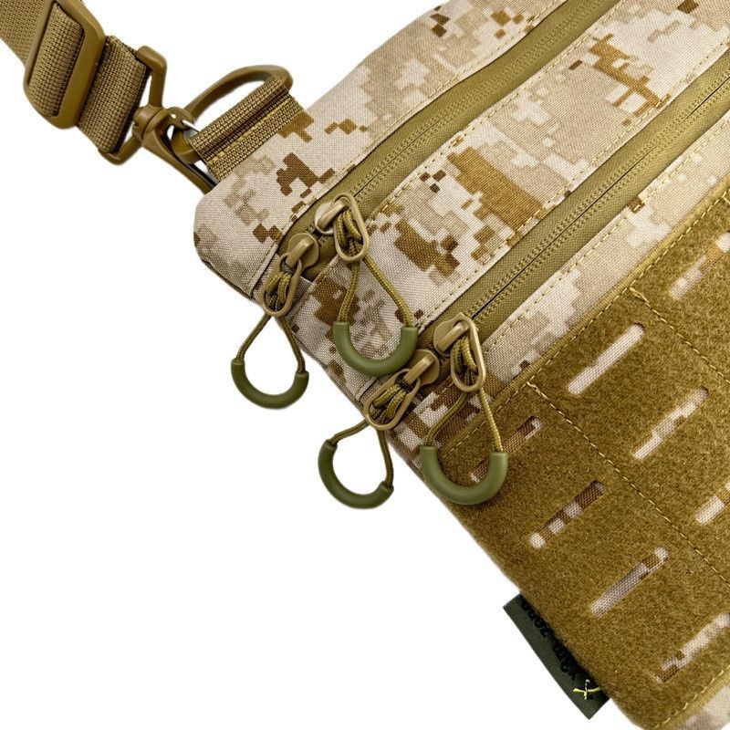 Тактична чоловіча сумка через плече RoKit AOR1 M із MOLLE та панеллю велкро фото