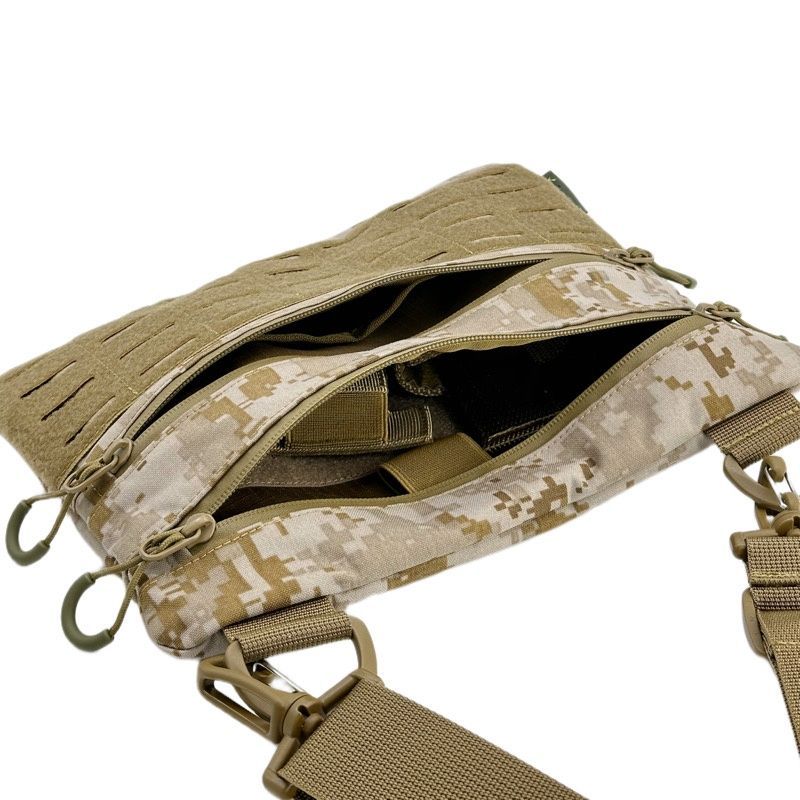 Тактична чоловіча сумка через плече RoKit AOR1 M із MOLLE та панеллю велкро фото