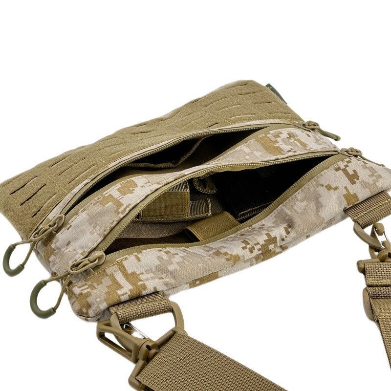 Тактична чоловіча сумка через плече RoKit AOR1 M із MOLLE та панеллю велкро фото