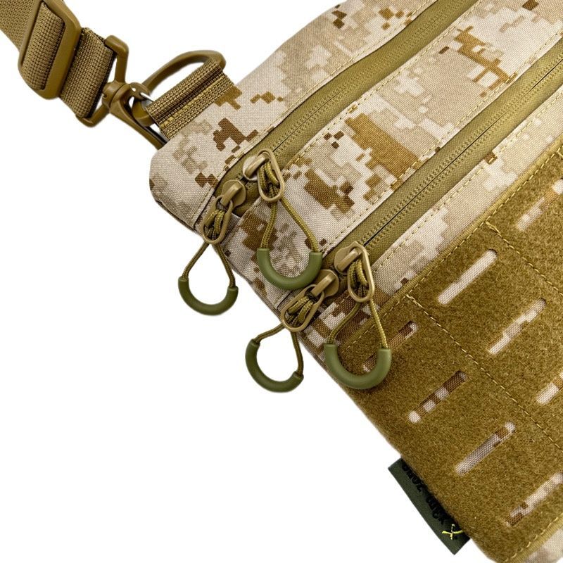 Тактична чоловіча сумка через плече RoKit AOR1 M із MOLLE та панеллю велкро фото