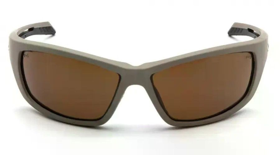 Защитные очки Venture Gear Tactical Howitzer Tan (bronze) Anti-Fog, коричневые в песочной оправе фото