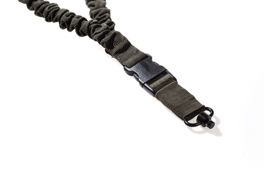 Збройовий 1-точковий тактичний ремінь Олива FRAG з антабкою QD фото